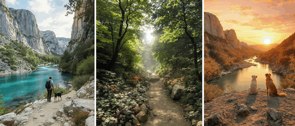 découvrez où randonner avec votre chien dans les gorges du verdon ! nous vous présentons 3 sentiers sûrs et autorisés, idéaux pour profiter de la nature avec votre compagnon à quatre pattes.